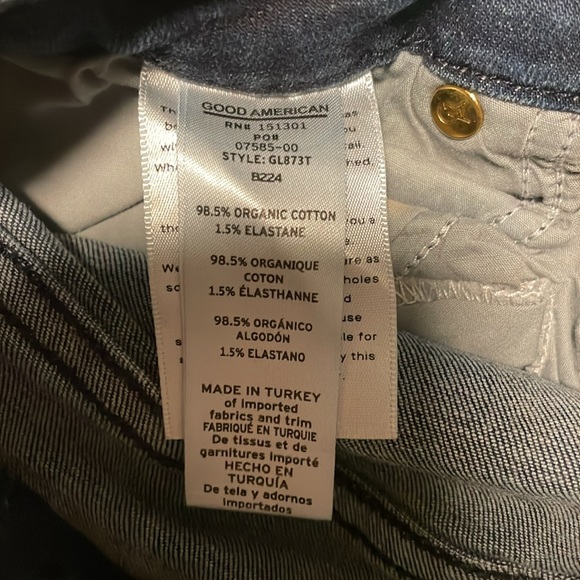 Good American Good Legs Jeans Skinny High Waisted High Rise Stretch 32 - Picture 8 of 9